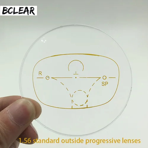 BCLEAR 1,56 lentes progresivas exteriores estándar multifocales para miopía y presbicia lente óptica lente personalizada ver lejos cerca