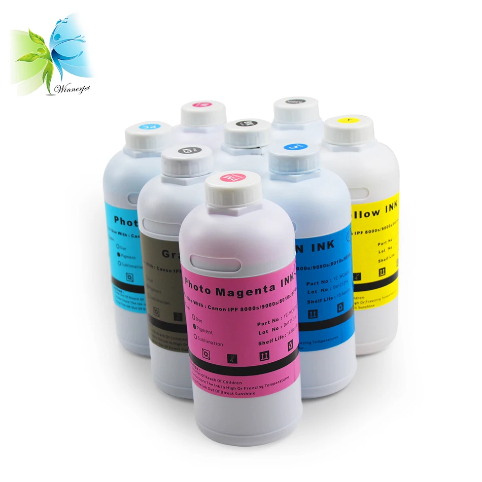 Winnerjet Refill Light Fastness Pigment ink For Canon IPF8000s 9000s 8010s 9010s plotter printer