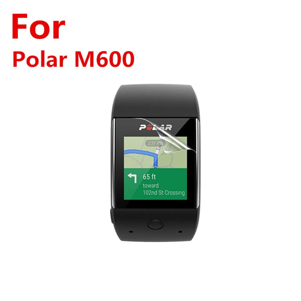 3 Pcs/Lot For Polar M600 Sports Smart Watch Screen Protector film Clear LCD PET Film Guard Anti-Scratch Screen Protective Cover