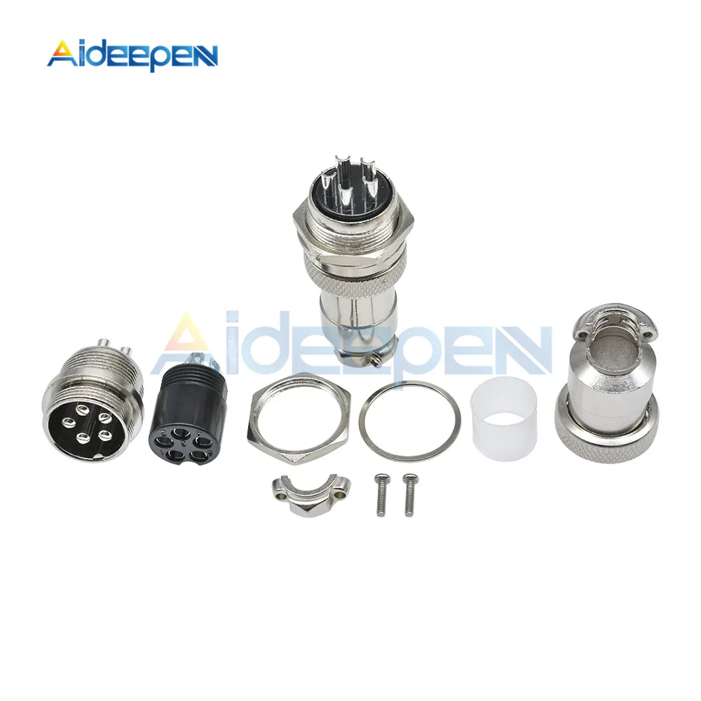 1 Set GX20 Luftfahrt-Steckverbinder, Stecker und Buchse, Rundsteckverbinder mit 2/3/4/5/6/7/8/9/10/12/14/15 Pins, Kabel-Panel-Steckverbinder – Detail 6