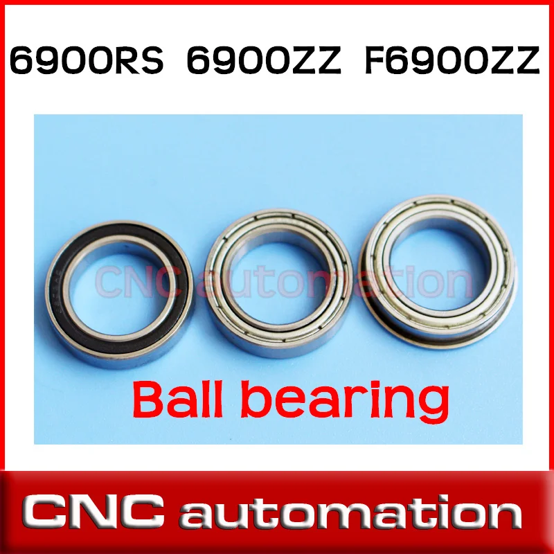 2pcs 6900 ZZ 10x22x6 Thin Section Bearings 61900Z 6900ZZ for 10mm 61900 6900ZZ 6900RS flanged magnetic stainless steel bearing