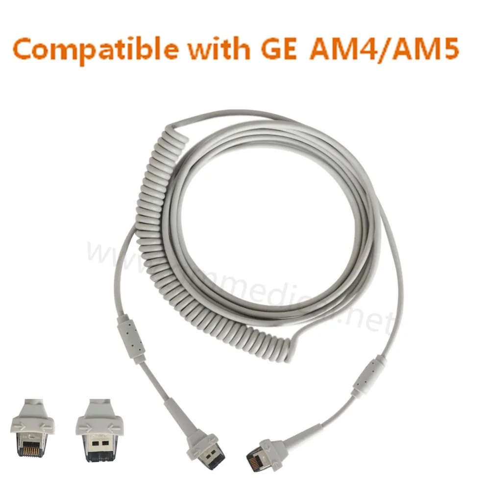 Compatible with GE AM4/AM5  Coiled Interface Cable .TPU material.