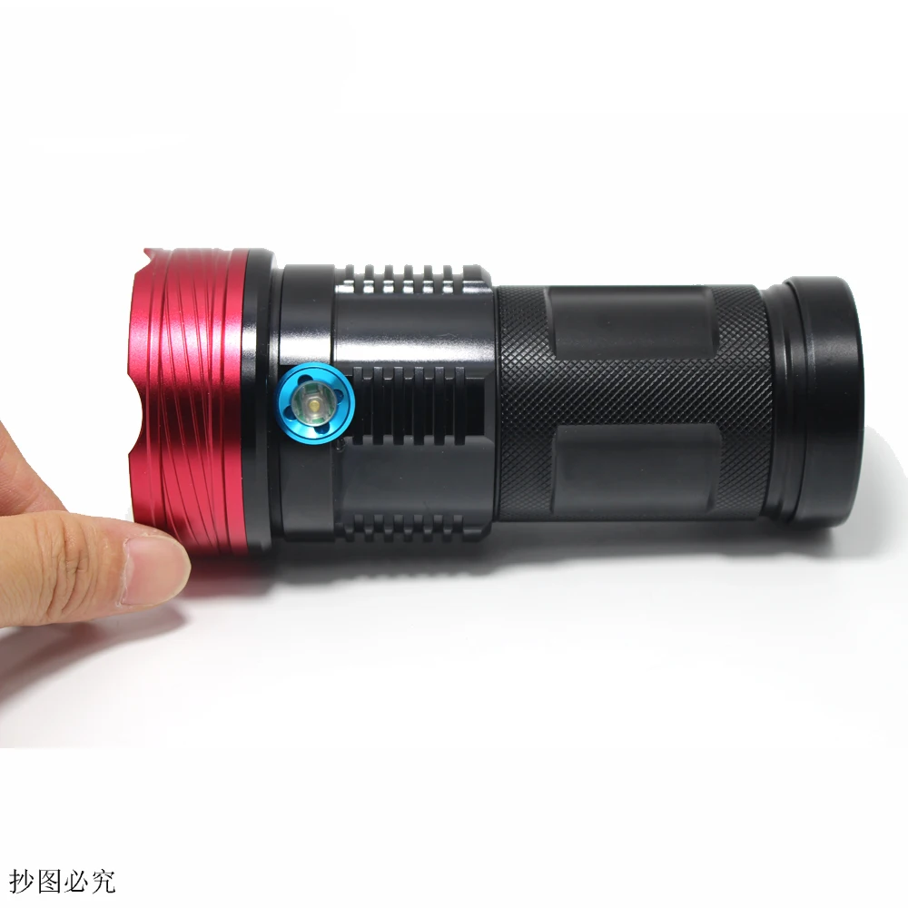 8000 lumens Powerful LED flashlamp 10*T6 Camping Flashlight Hunting Torch Lamp Light +4*18650 battery + Charger