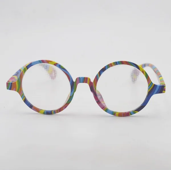 Swirl Print  Frame Heart Diffraction Glasses