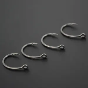 Hirisi 50 PCs hohe Kohlenstoffbeschichtung Stachel aus Edelstahl Karpfenfischerhaken mit Originalkastenhandel 8011 8 Hauptverkäufe ANZOIS FISHING - №8