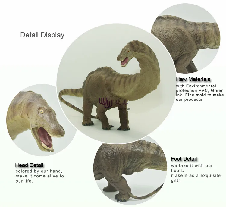 Hot toys figure Apatosaurus high Simulation model Jurassic dinosaur toys action figure Gift toys for children