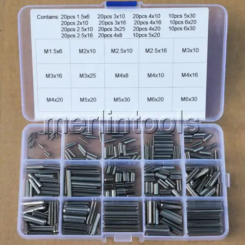 

15 Kinds of 304 Stainless Steel Split Spring Dowel Tension Roll Pins 1.5 - 6mm