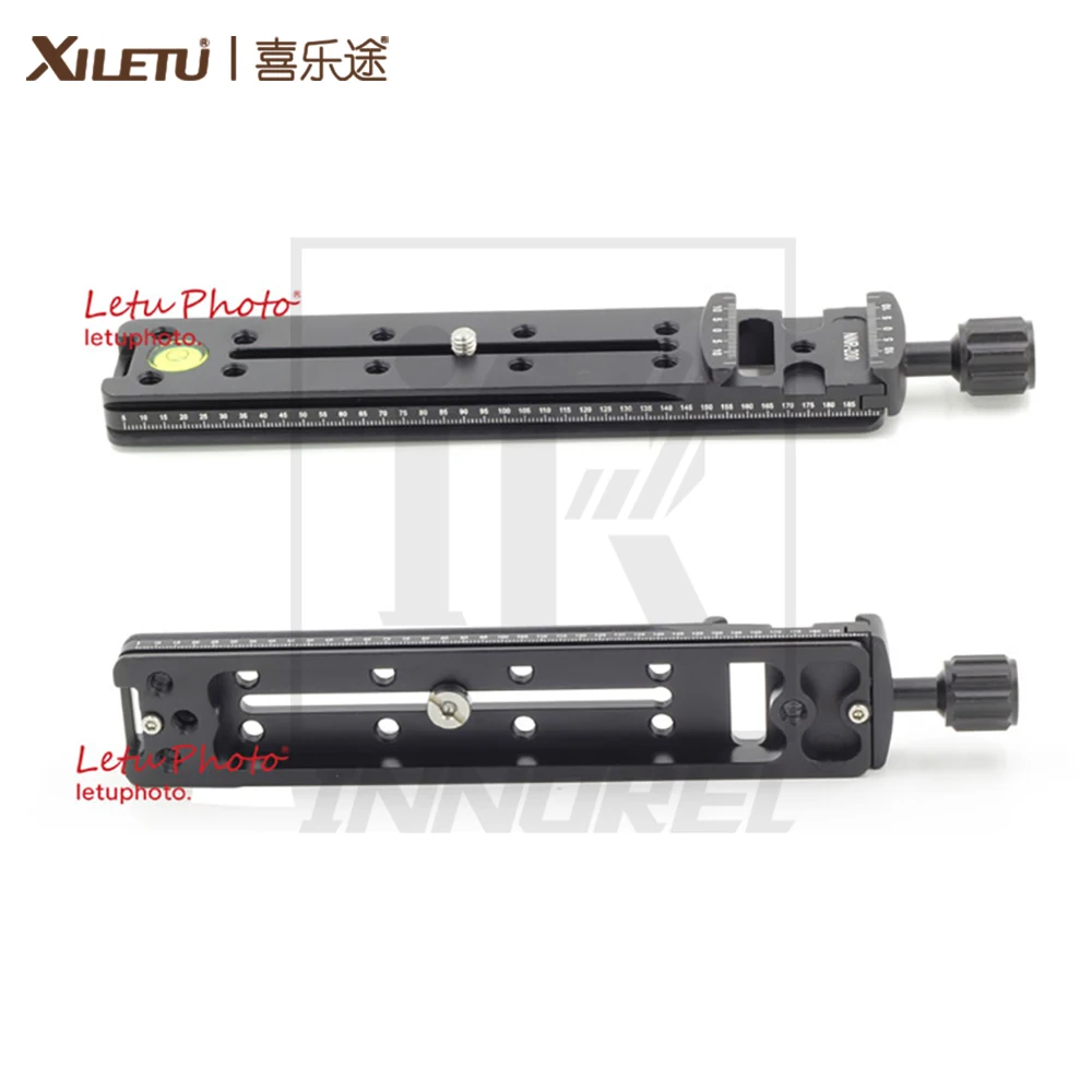 XILETU NNR-200 Multifunctional long clamping plate 200mm Nodal Slide Tripod Rail Quick Release Plate Photography Accessories