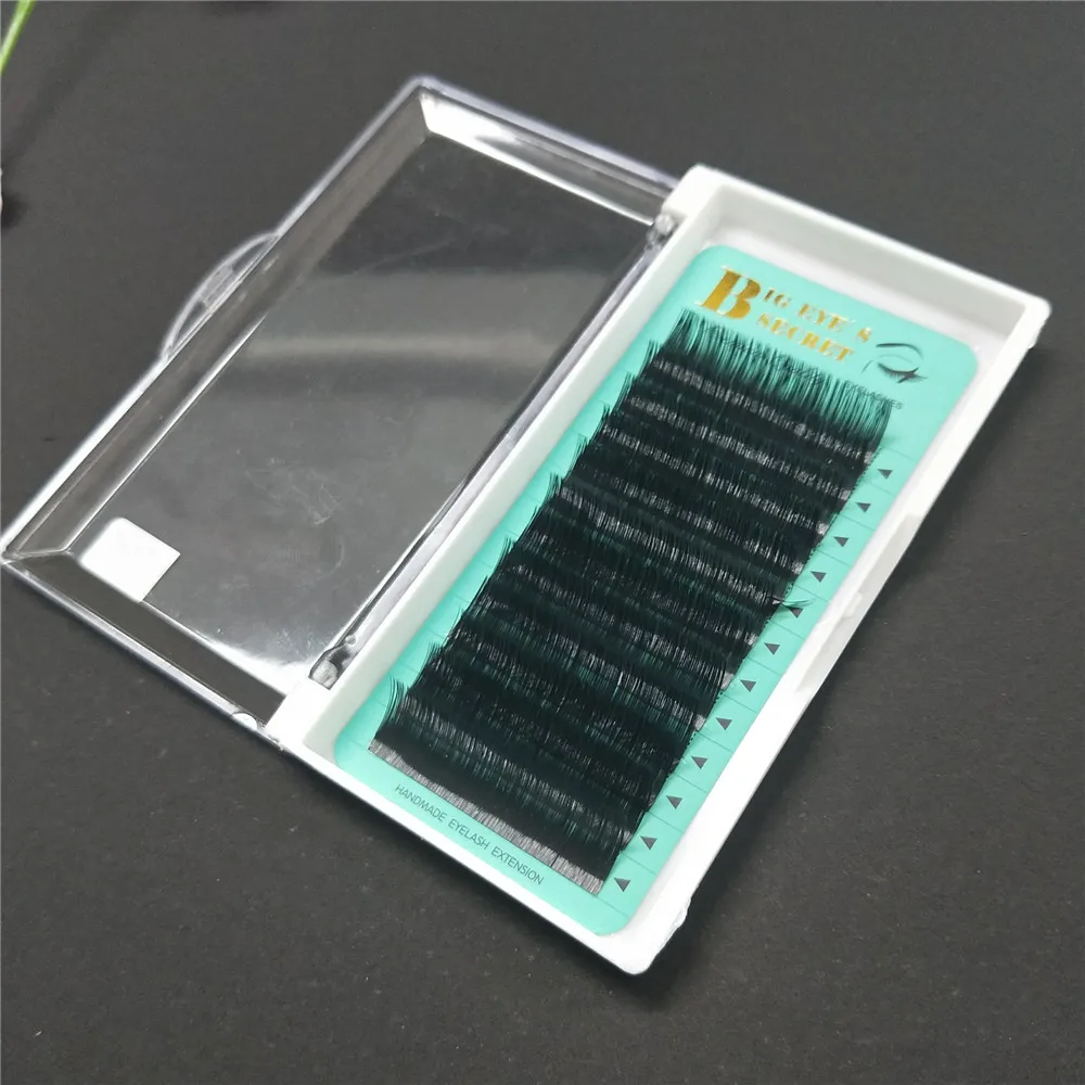 Big Eye's Secret 1 Tray 0.20 0.25 0.15mm Matte Flat Ellipse Lashes Extension Individual Ellipse Flat Eyelashes Extensions