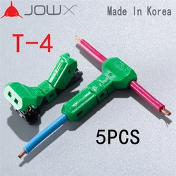 T-4 5PCS Electrical Wire Crimp Terminals Quick Splice Cable Spade Connectors Household socket wiring Kit Set for 14-13AWG 2.5mm2