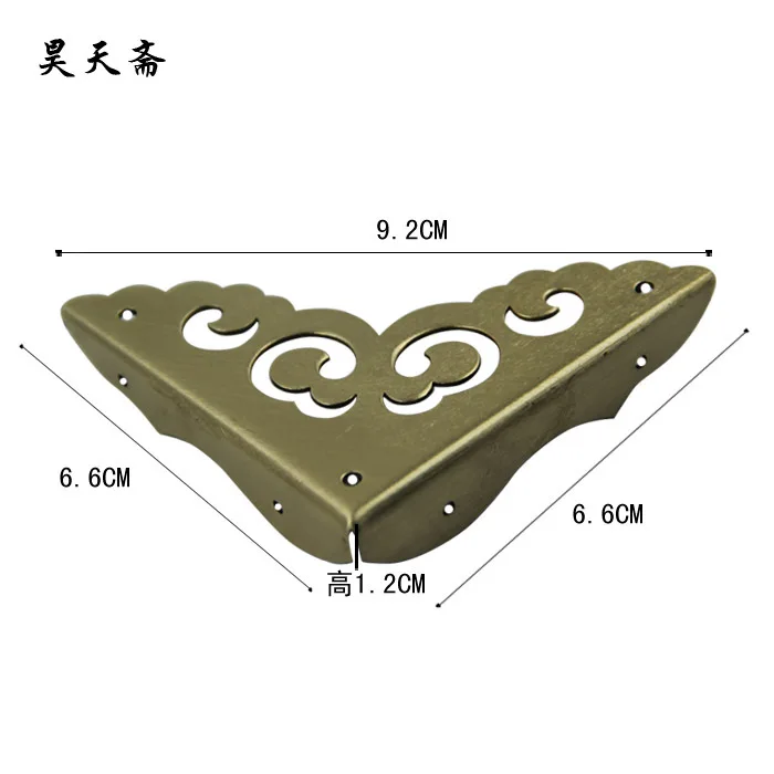 [Haotian vegetarian] antique Ming and Qing furniture package box wrap angle Corner piece gusset three corner flower Corner