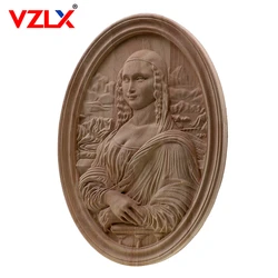 Vintage Style Wood Carving Figures Like Decals Frame Furniture Door Home Decor Wedding Decoration Accessories Carved Applique