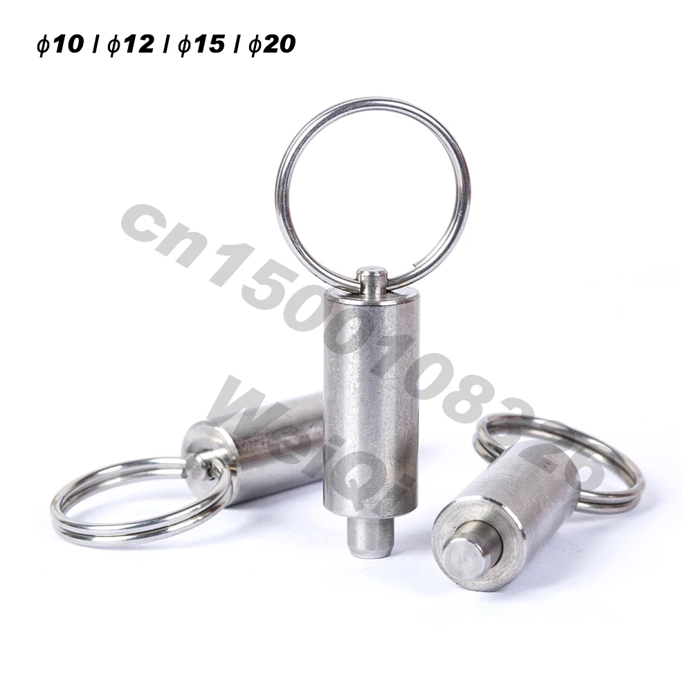 Indexing plungers without collar,Spring pins ,ring type ,303 Stainless Steel