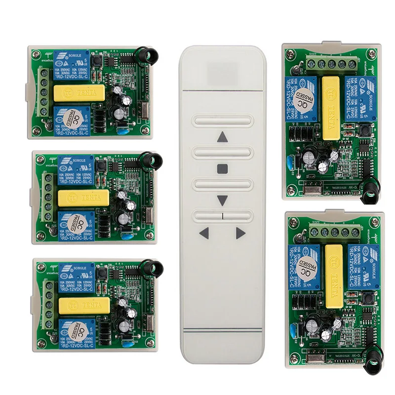 

Tubular motor garage door / projection screen / shutters AC 220 V RF Wireless Remote Control switch Digital display screen
