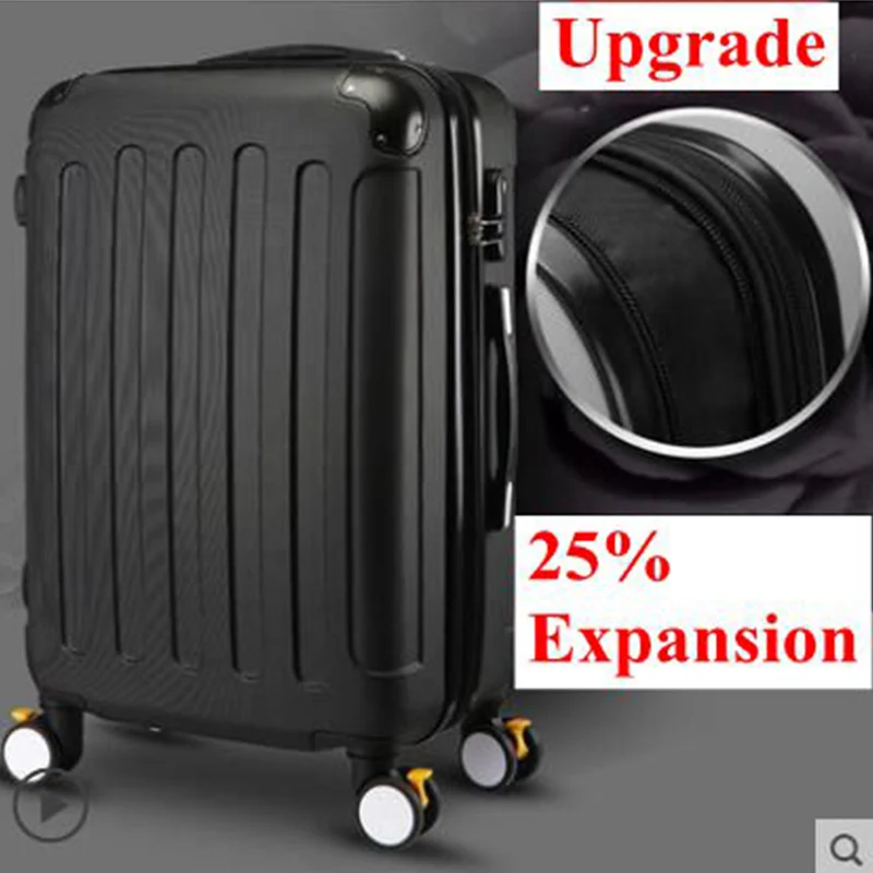 High Quality Rolling Luggage Spinner Suitcases on Wheels Extension Carry-on Trolley Case 20/22/24/26 inch Suitcase Travel Bag