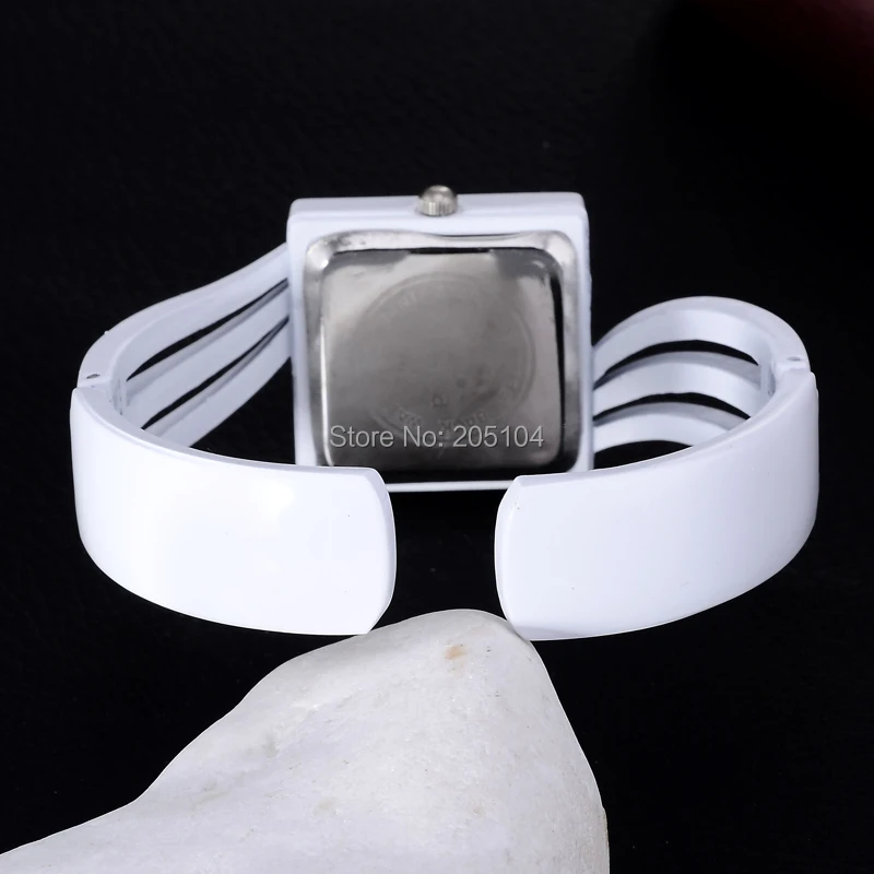 Reloj de pulsera de acero inoxidable para mujer, Relojes femeninos de Color blanco, Bayan Saati