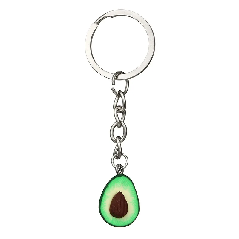 Heart Avocado Keychain Women Girls Drop Avocado Couple On Bag Pants Trinket Jewelry Party Gifts