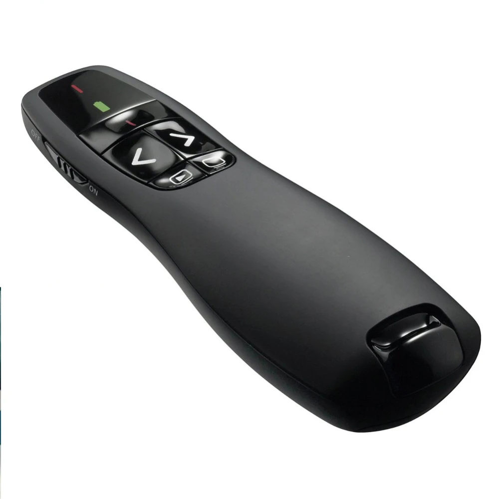 R400 Wireless Presenter Bright Green Red Laser Pointer Remote Control UP to 50-foot Range Not Included Battery