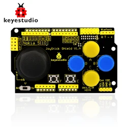 Keyestudio JoyStick Shield PS2 for Arduino nRF24L01 Nk 5110 LCD I2C Programming DIY Module