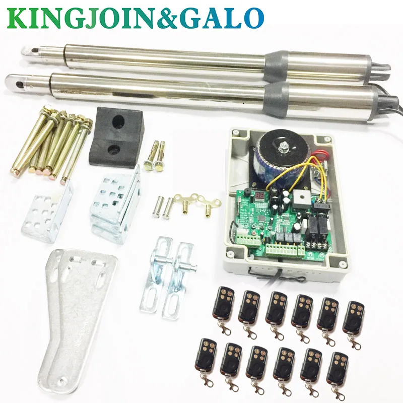 Actuador lineal eléctrico, sistema de Motor, abridor automático de puerta oscilante, 300kg, AC220V