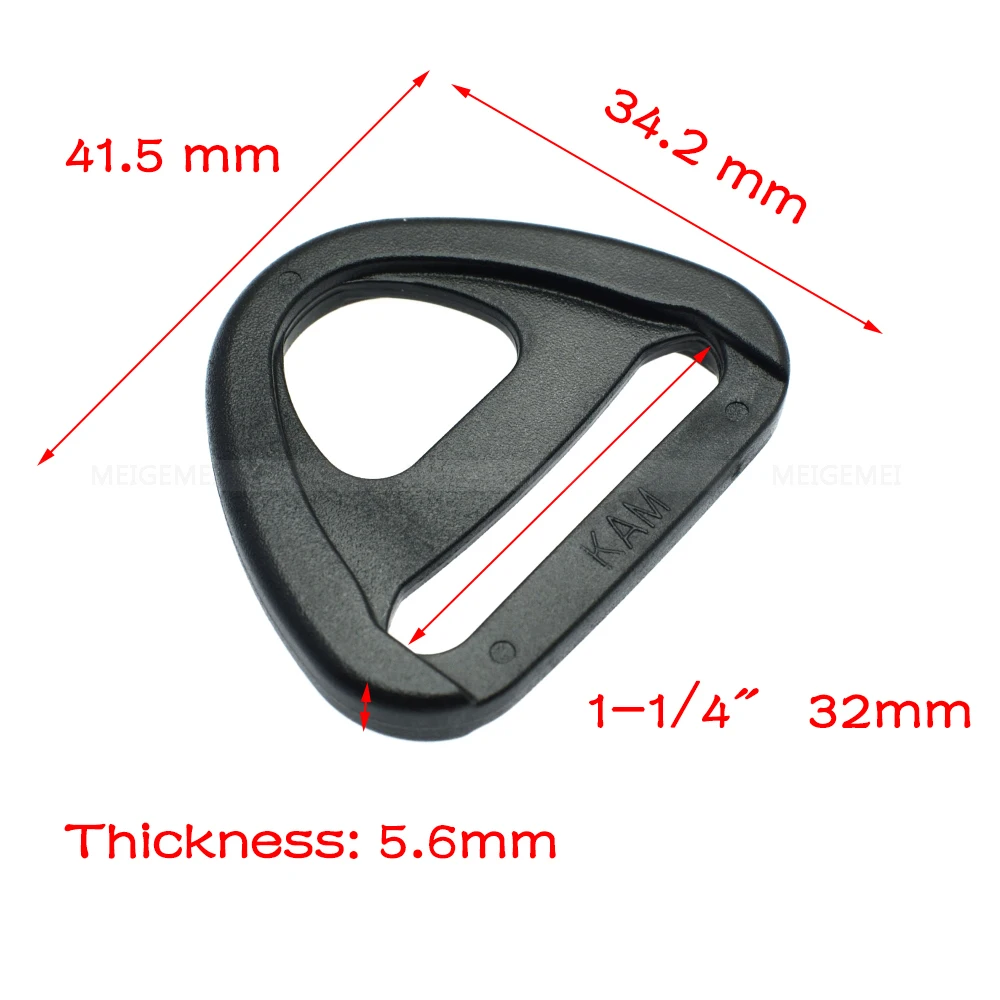 10pcs Webbing 20mm 25mm 32mm 38mm 50mm Plastic Adjuster with bar Swivel Clip D-Ring Loop Insert Buckle Backpack Straps