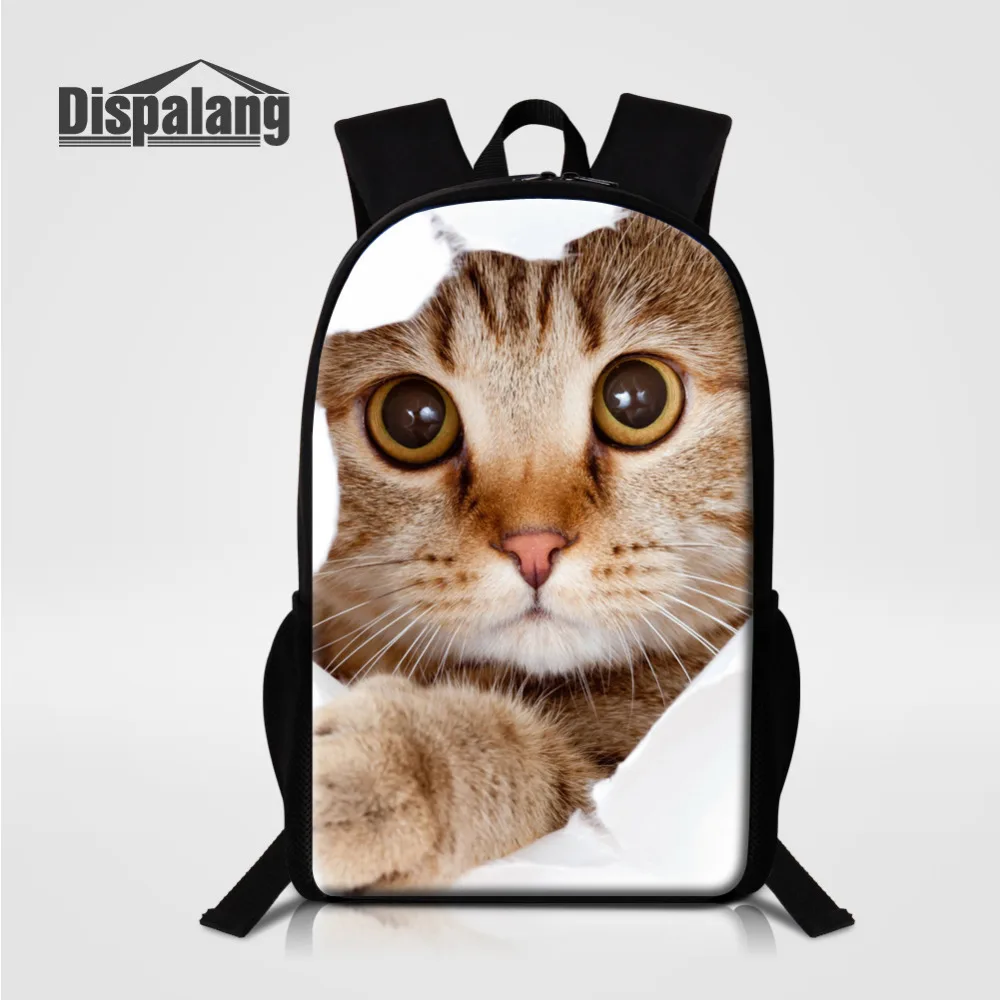 

Dispalang Fashion Women School Backpack For Children Animal Cute Cat Printing School Bags For Teenage Female Ladies Shoulder Bag