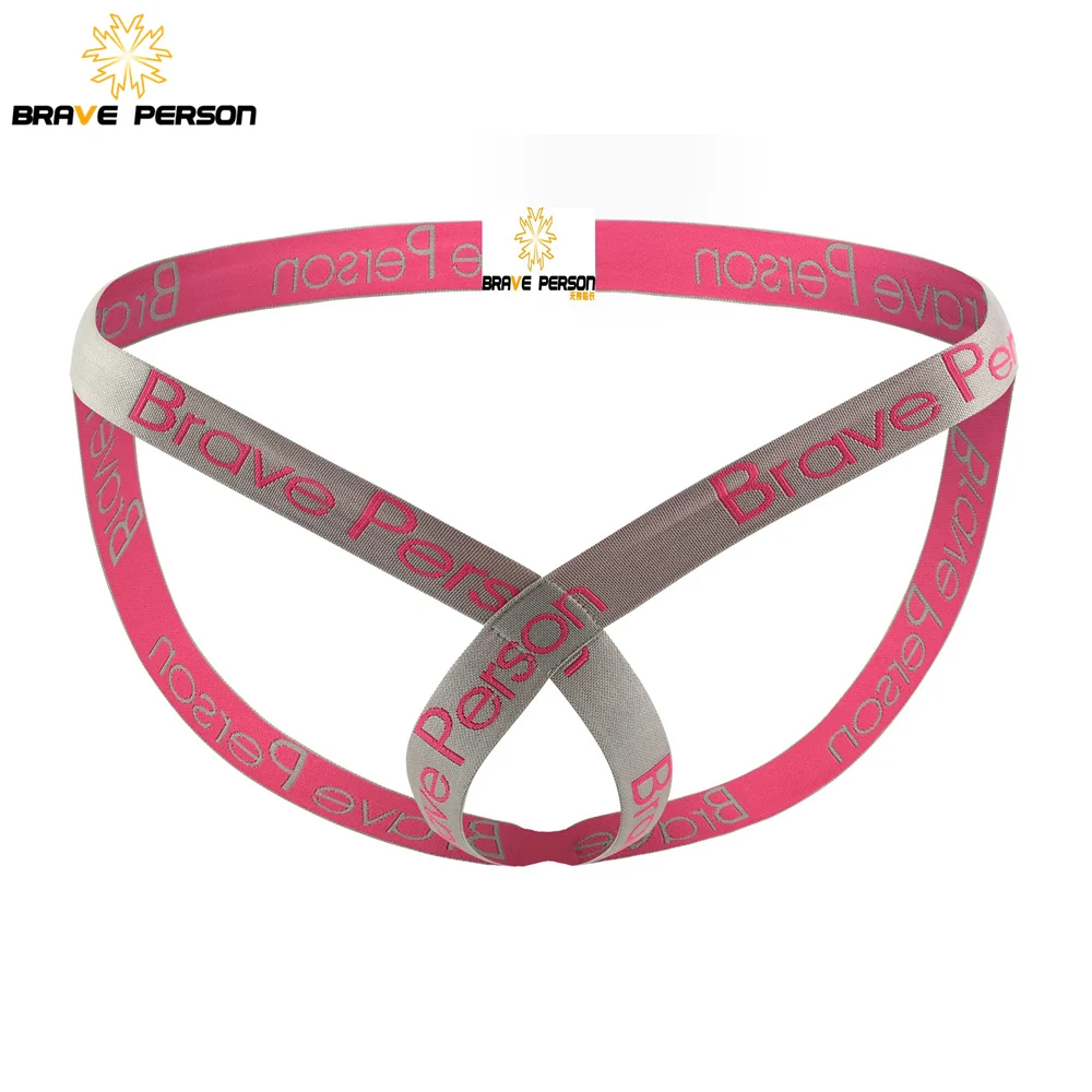 Marca de homem corajoso jockstrap thongs gay cueca jock cinta homens sexy tanga g string novo