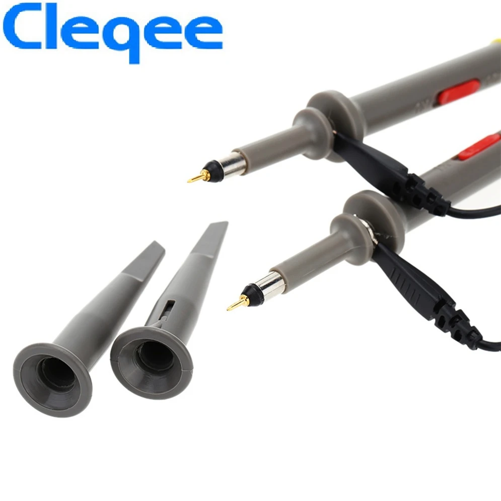 Cleqee 2PCS P6060 Oscilloscope Probe 60MHz Clips For Tektronix oscilloscope HP X1/X10 DC-60MHz