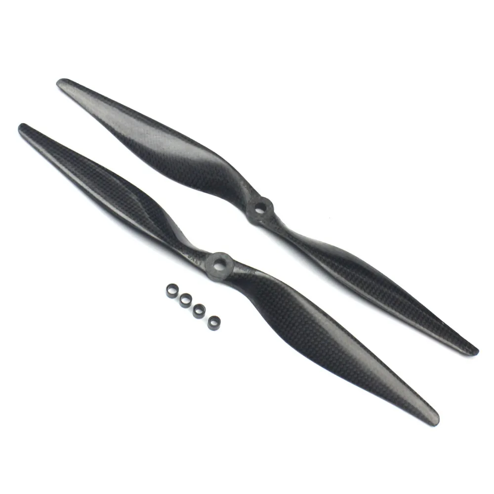 1pack of 4 Pairs 13x6.5 3K Carbon Fiber Propellers CW CCW 1365 CF Props  13inch  for DIY RC Quadcopter Hexacopter