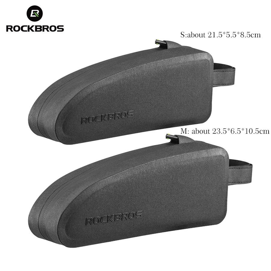 ROCKBROS Bicycle Panniers Frame Front Tube Waterproof Bag Cycling MTB Road Storage Shockproof Bicycle Accessories handlebar bag