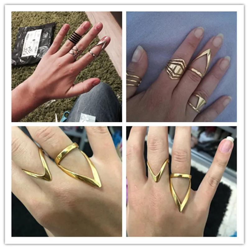 BORASI Gold Color Female Anel 32mm Wide Exaggerated Big Ring Stainless Steel Finger Rings For Women Wholesale Jewelry anillos