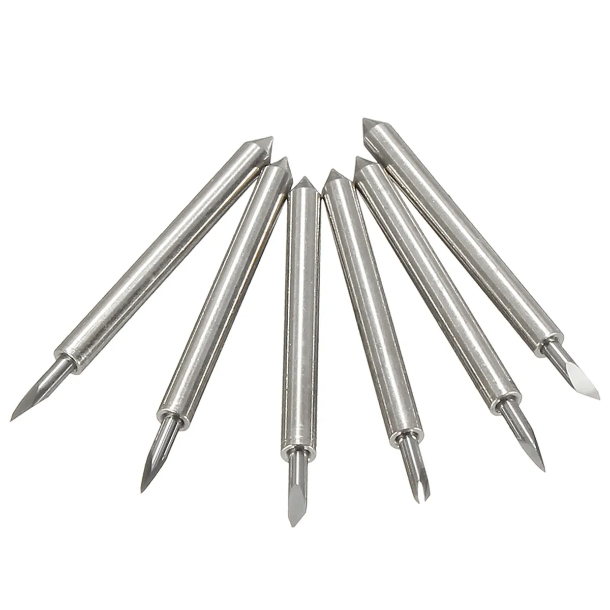 XNEMON 6 PCS 45 Degree Roland Lettering Knife Cutting Plotter Blades Tool for Vinyl Cutter Blade Holder Engraving Tools