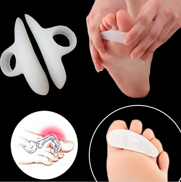 

200Pair/Lot Silicone Gel Orthopedic Metatarsal Rings Hammer Toe Separator Correction Straightener Feet Care Shoes