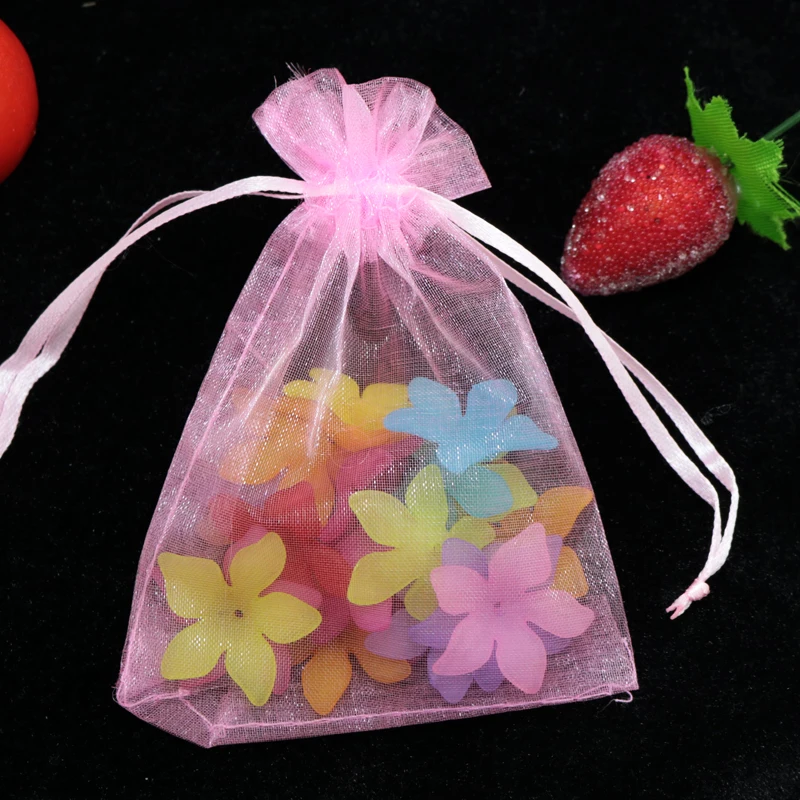 

Wholesale Organza Bag 7x9cm,Wedding Jewelry Packaging Pouches,Nice Gift Bags,Pink,200pcs/lot