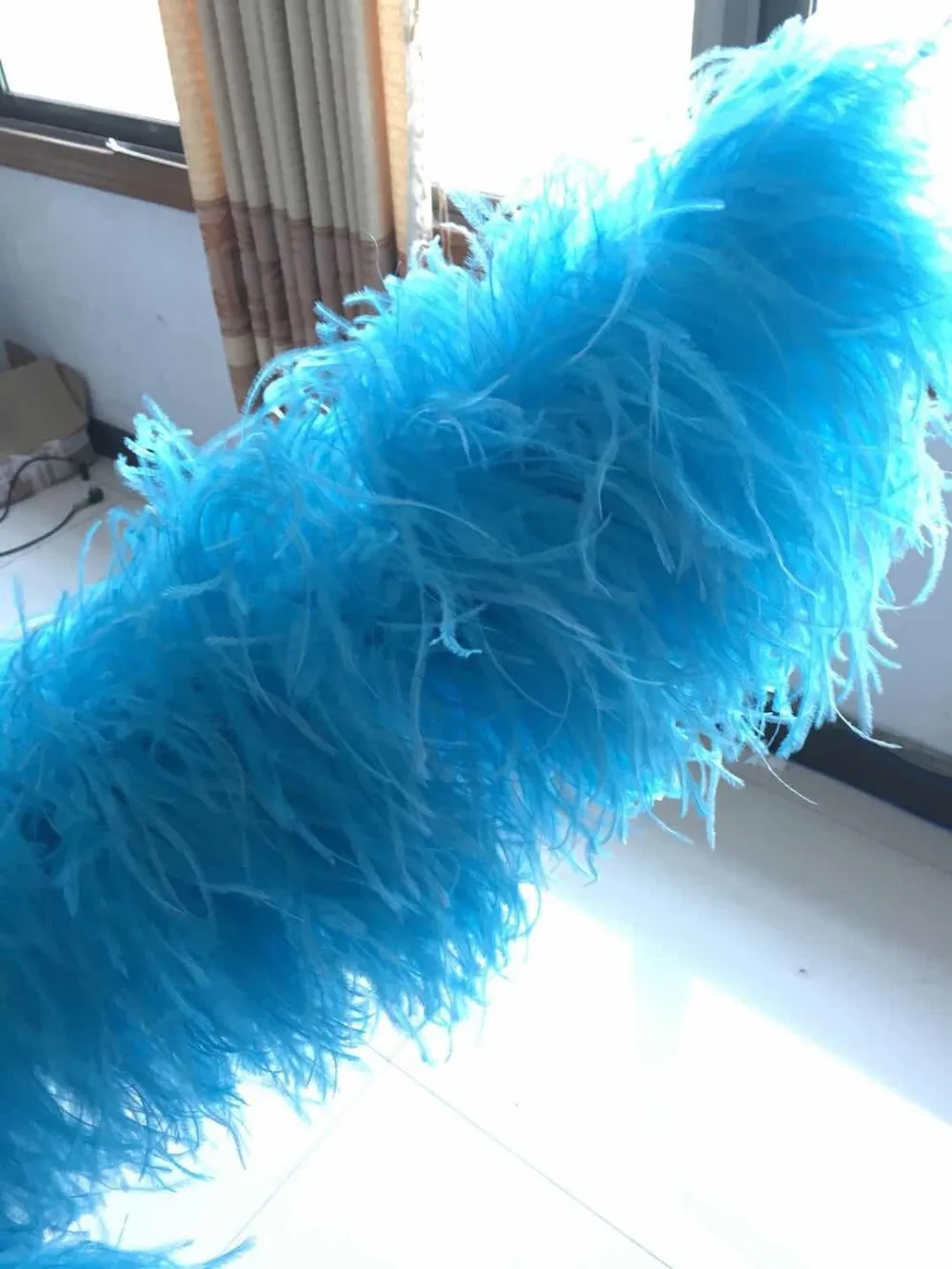 Dostosowane 20-warstwowe strusie pióra Boa Szerokość 28-30 cm Marabou Feather Boa Frędzle Paski na imprezę Karnawał Pokaz Szal Rzemiosło