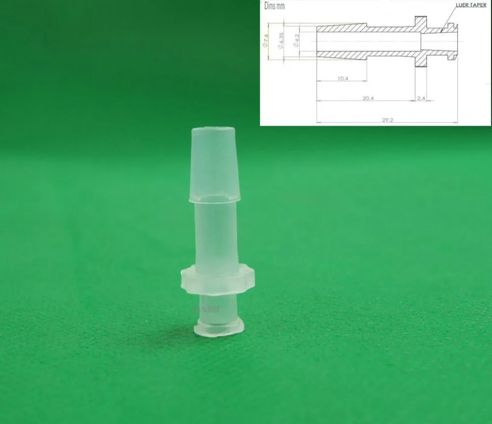 

free shipping 100pcs/lot 1/4inch-Barb Female Luer Tapered Syringe Fitting (polyprop) ,Luer Lock Tapered Connector