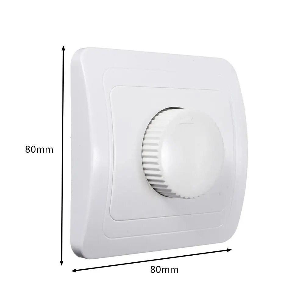 NEW Concealed European Style Dimmer 110V/220V Adjustable Controller Dimmer Switch For Dimmable Light Bulb