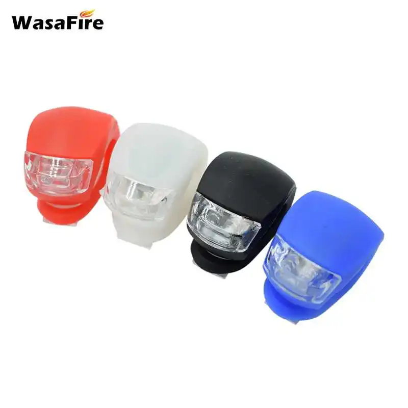 Bike Light Silicone Bicycle Light Front Lamp Bike Lantern Waterproof Bicycle LED Flashlight Lantern Tail Light For Dropshipping