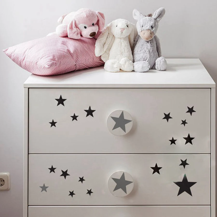 Gold stars wall decal vinyl stickers-  golden Star Kids Rooms Wall Art Nursery Decor Stickers