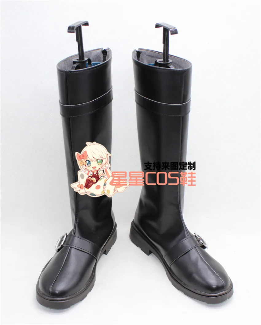 

Sliver Soul Gintoki Sakata Black High Heel Halloween Cosplay Shoes Boots X002