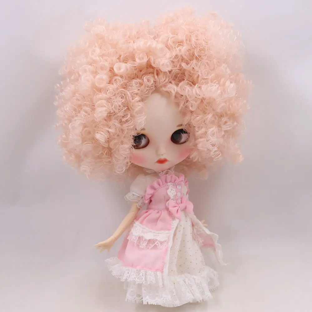 ICY DBS blythe Doll No.BL2352 capelli rosa pallido labbra intagliate viso personalizzato opaco corpo articolato 1/6 bjd ob24 anime girl