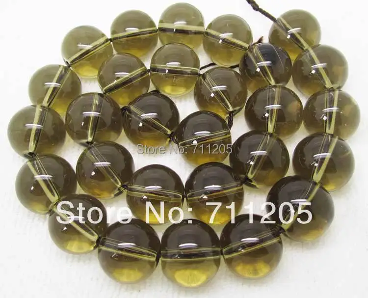 

wholesale 25pcs ,16mm Smoky Quartzs Round Loose Beads,Min. Order is $10,we provide mixed wholesale for all items !