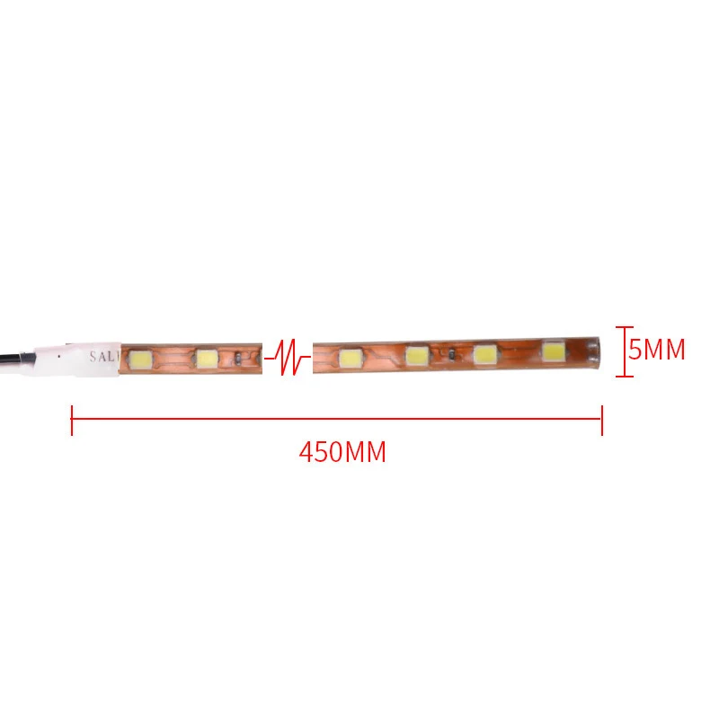 자동차 방수 자동차 장식 유연한 LED 스트립 라이트, 자동차 LED 주간 주행등, DRL 스트립 라이트, 12V, 45cm