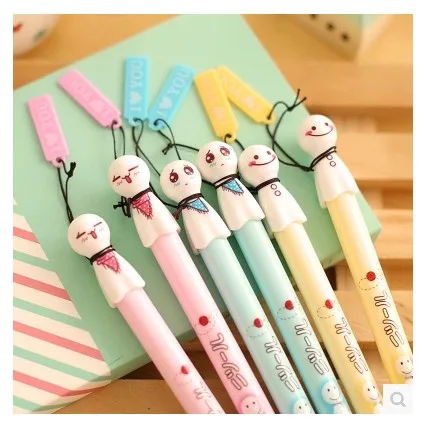 10 pcs/lot Creative Cartoon cute Sunny Doll gel pen Student writing kawaii stationery papelaria Office school Supplies canetas