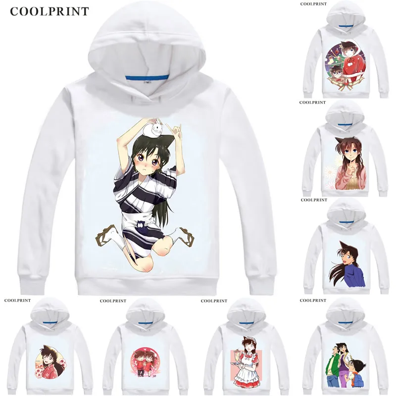 

Rachel Moore Mouri Ran Mori Mens Hoodies Meitantei Conan Case Closed Detective Sweatshirt Streetwear Anime Hoodie Long Hooded