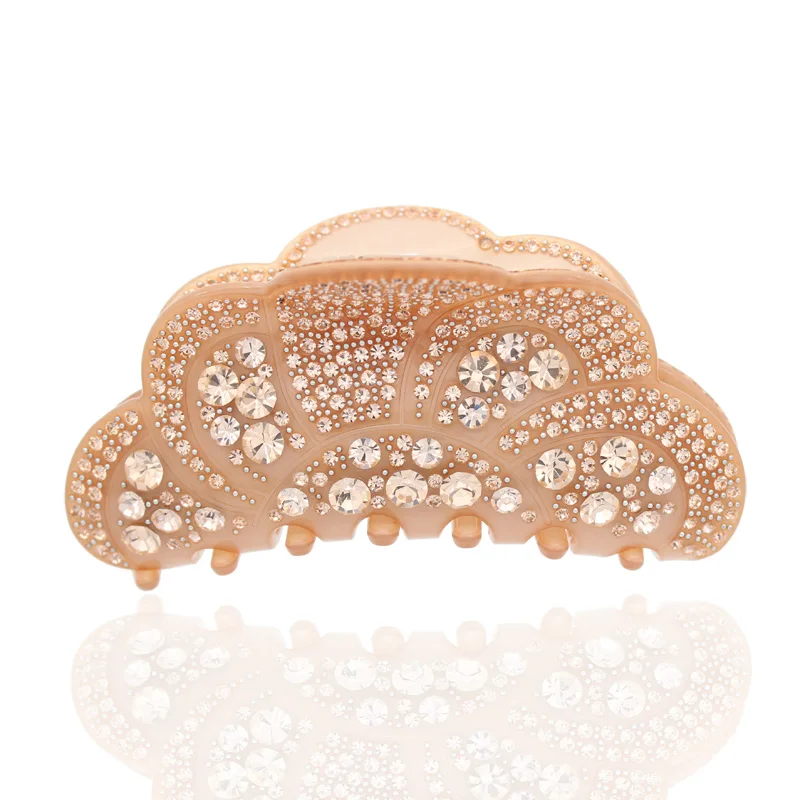 Beauty Hair Clip Claw for Women Girls Good Rhinestones Jaw Hair Clamp Accessory Ornament Hairgrip Tiara for Shower Party Dance