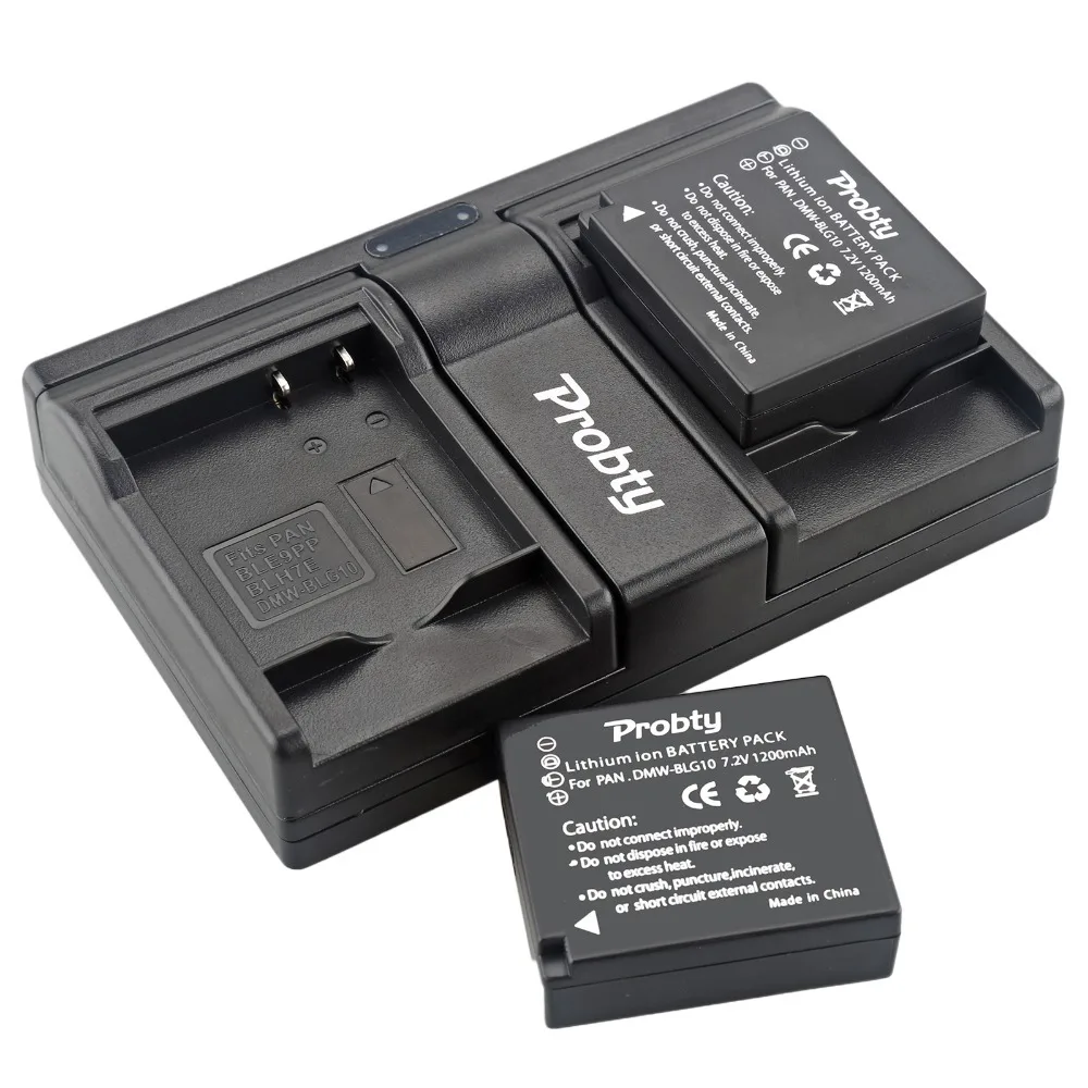 2Pcs DMW-BLG10 DMW BLG10 Battery + USB Dual Charger for Panasonic DC-ZS70 DMC-GX80 DMC-GX85 DMC-ZS60 DMC-ZS100 DMC-GF6 DMC-GX7K