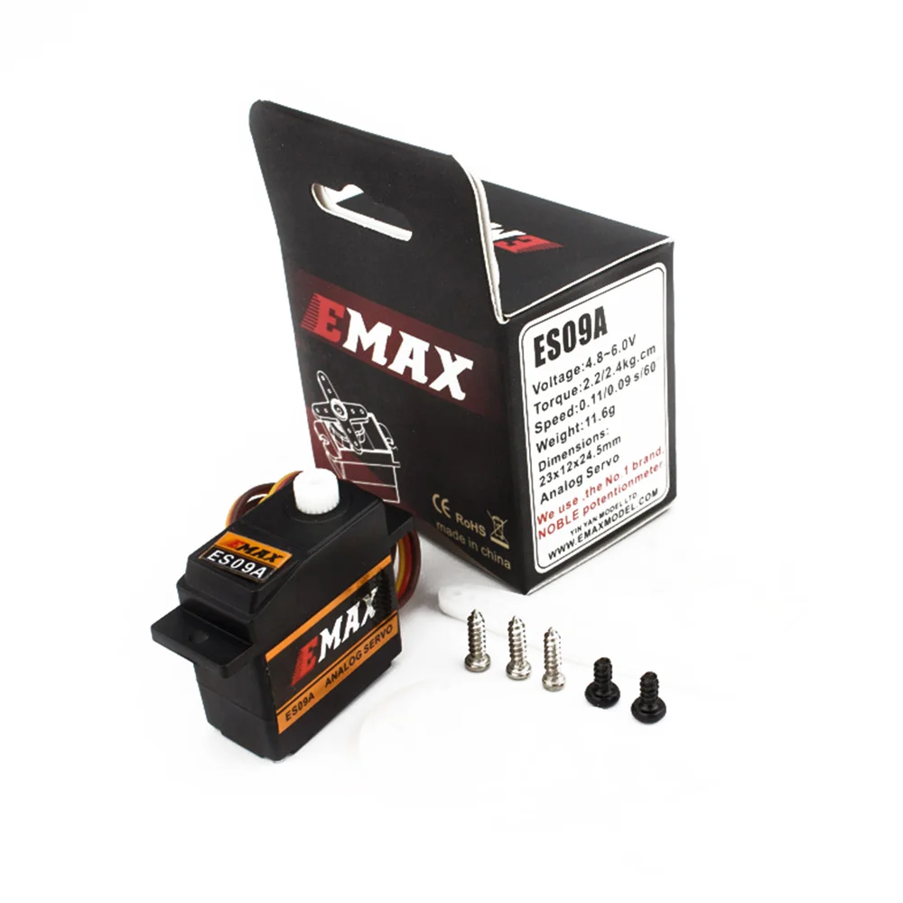 Gift Official EMAX Servo EMAX ES09A Servo (Dual-Bearing) Specific Swash Servo For 450 Helicopters