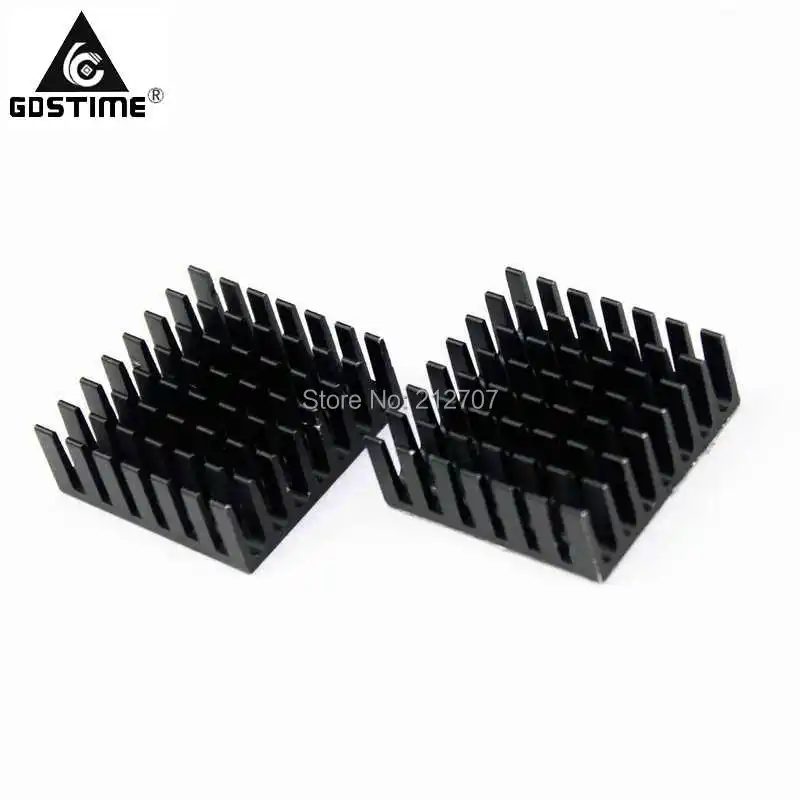 100 PCS Gdstime Refrigerador de Refrigeração Do Dissipador De Calor Do Radiador 28mm x 28mm x 11mm dissipador De Calor de Alumínio 28x28x11mm