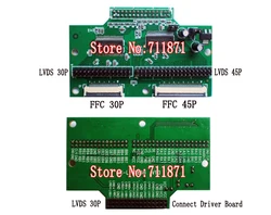 30P + 45P TTL LVDS płyta adaptera 45Pin 30Pin FFC LVDS płytka uniwersalna 30 + 45Pin do 30P LVDS złącze 30 + 45 podłącz płyta sterownicza